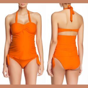 NWT 2PC Maternal America Maternity Carrie Halter Tankini & Bottom [ Small ] #276